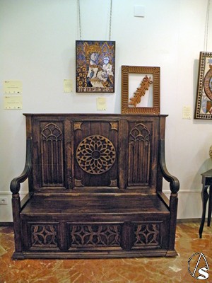 Inauguración de la exposición de artesanía de la Escuela Della Robbia